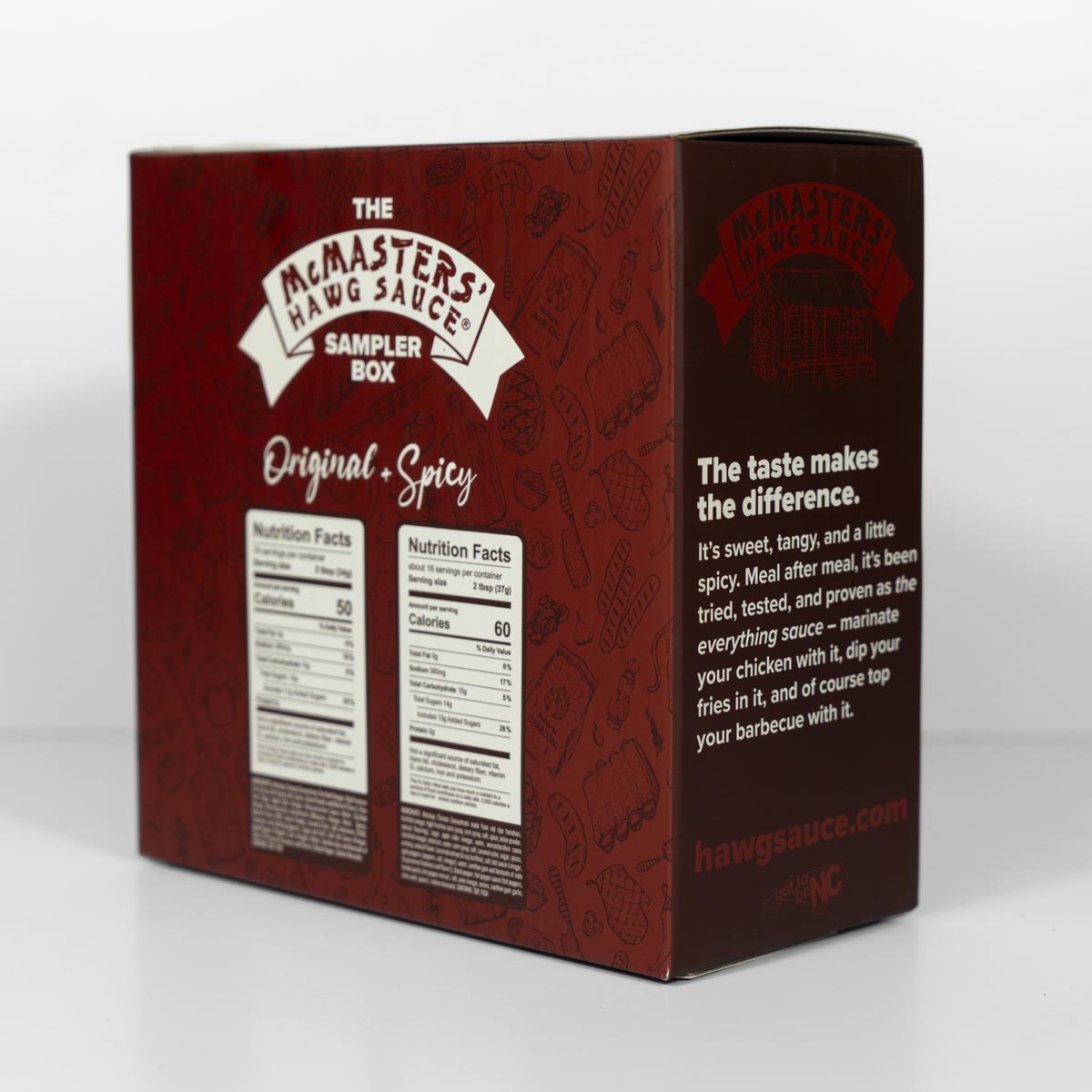 The Hawg Sauce Sampler Box - Original + Spicy McMasters' Hawg Sauce Gift Box