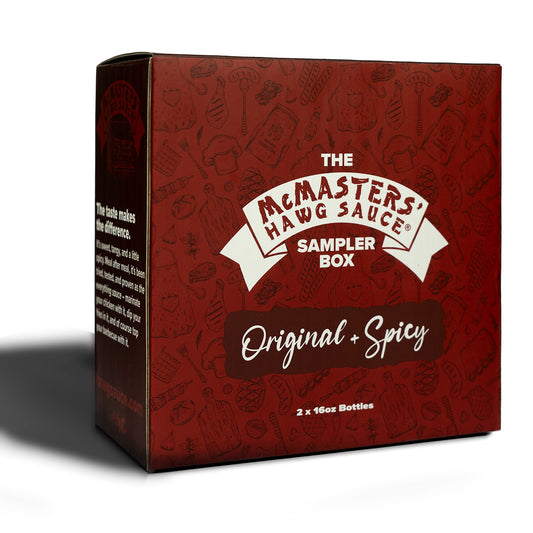 The Hawg Sauce Sampler Box - Original + Spicy McMasters' Hawg Sauce Gift Box